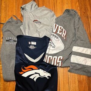 Denver Broncos Zip-up, Hoodie, & T-shirt Bundle